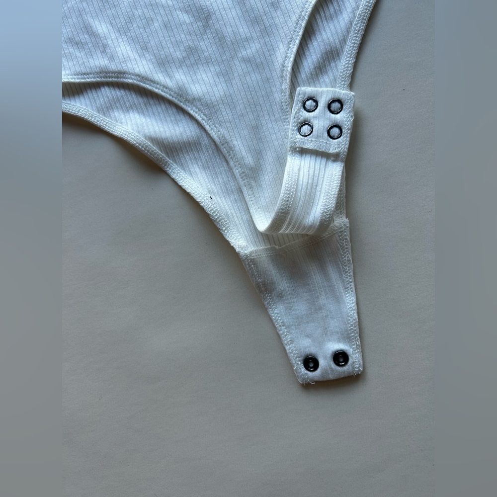 Pistola cream Ribbed Bodysuit - Picture 9 of 9